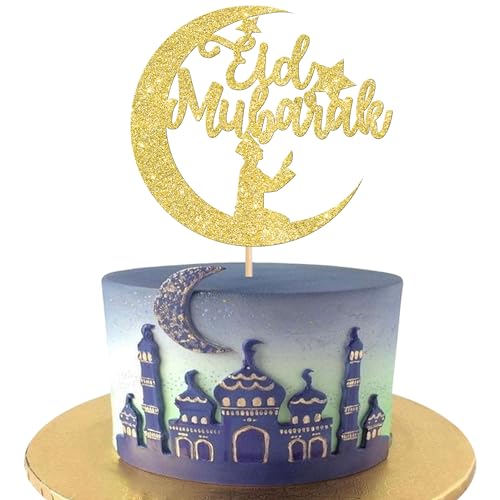 Xsstarmi 1 Packung Tortendeko Eid Mubarak Tortenaufsatz Glitzer Mond Moschee Beten Halal Kuchen Pick Halal Eid al Adha Kuchen dekorationen für Ramadan Kareem Eid Islamic Muslim Party Zubehör Gold Xsstarmi 1 Packung Tortendeko Eid Mubarak Tortenaufsatz Glitzer Mond Moschee Beten Halal Kuchen Pick Halal Eid al Adha Kuchen dekorationen für Ramadan Kareem Eid Islamic Muslim Party Zubehör Gold von Xsstarmi