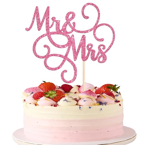 Xsstarmi 1 Packung Tortendeko Hochzeit Tortenaufsatz Glitzer Rosa Mr and Mrs Kuchen Topper Dekoration für Brautdusche Hochzeit Verlobung Jubiläum Zubehör für Party Kuchen Dekorationen Xsstarmi 1 Packung Tortendeko Hochzeit Tortenaufsatz Glitzer Rosa Mr and Mrs Kuchen Topper Dekoration für Brautdusche Hochzeit Verlobung Jubiläum Zubehör für Party Kuchen Dekorationen von Xsstarmi