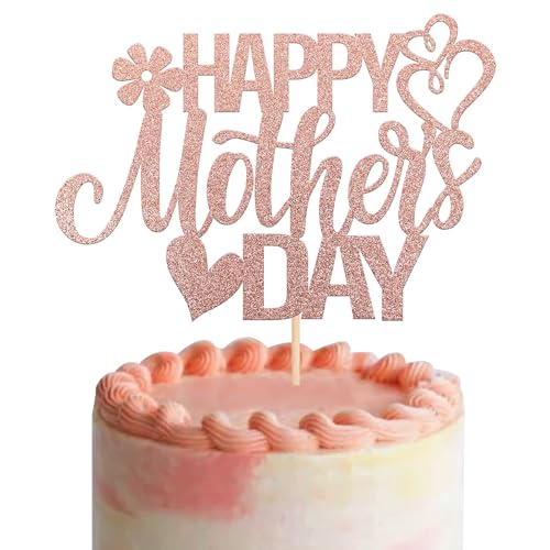 Xsstarmi 1 Packung Tortendeko Muttertag Tortenaufsatz Glitzer Roségold Beste Mama Kuchen Topper Dekoration Liebe Mama Muttertag Mutters Geburtstag Zubehör für Party Kuchen Dekorationen Xsstarmi 1 Packung Tortendeko Muttertag Tortenaufsatz Glitzer Roségold Beste Mama Kuchen Topper Dekoration Liebe Mama Muttertag Mutters Geburtstag Zubehör für Party Kuchen Dekorationen von Xsstarmi