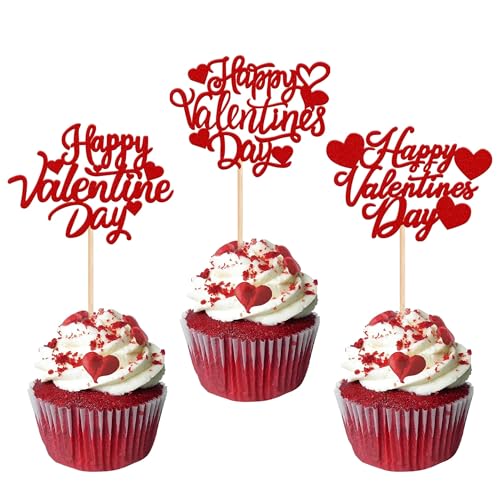 Xsstarmi 30 Packung Schönen Valentinstag Cupcake Toppers Glitzer Süße Liebe Cupcake Picks Dekoration für Hochzeitstag Valentinstag Geburtstag Party Kuchendekoration Rosa Xsstarmi 30 Packung Schönen Valentinstag Cupcake Toppers Glitzer Süße Liebe Cupcake Picks Dekoration für Hochzeitstag Valentinstag Geburtstag Party Kuchendekoration Rosa von Xsstarmi