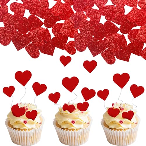 Xsstarmi 40 Packung Liebe Herz Cupcake Toppers Süße Liebe Cupcake Picks für Hochzeitstag Valentinstag Geburtstag Party Kuchendekoration Rot Xsstarmi 40 Packung Liebe Herz Cupcake Toppers Süße Liebe Cupcake Picks für Hochzeitstag Valentinstag Geburtstag Party Kuchendekoration Rot von Xsstarmi