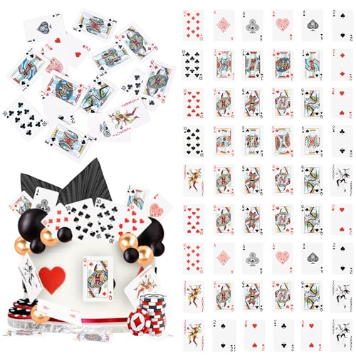 Xsstarmi 52 Pack Essbar Poker Cupcake Toppers Reispapier Poker Game Cupcake Picks for Las Vegas Casino Night Poker Events Geburtstag Party Kuchendekoration Xsstarmi 52 Pack Essbar Poker Cupcake Toppers Reispapier Poker Game Cupcake Picks for Las Vegas Casino Night Poker Events Geburtstag Party Kuchendekoration von Xsstarmi
