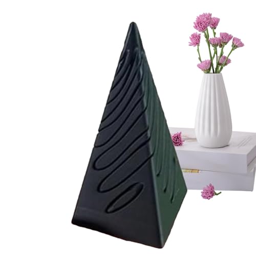 Impossible Pyramid Passthrough Sculpture, 3 Zoll vierseitige unmögliche Pyramide Crossing Sculpture, 3D gedruckt Arbeit oder Reisen Stress Relief Fidget Spielzeug, für Erwachsene von Xtauaguh