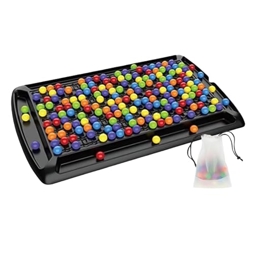 Intellektuelles Schachbrett, Rainbow Ball Elimination Chess Brettspiel, Strategie Brettspiele Schachbrett, Intellektuelles Schachspiel, Tabletop Strategie Partyspiel, Für Erwachsene von Xtauaguh