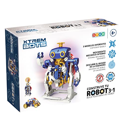 Xtrem Bots - 3-in-1-roboter-set Für Kinder 8 Jahre Oder Mehr | Lernspielzeug Lernroboter | Lernrobot Lernspielzeug | STEM von Xtrem Bots