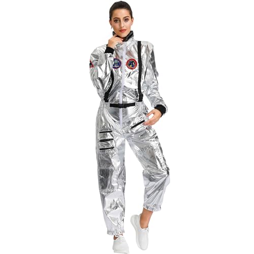 Xtyggoi Astronautenkostüme Space Cosplay Jumpsuit Family Halloween Kostüme Fancy Outfits für Männer Frauen von Xtyggoi