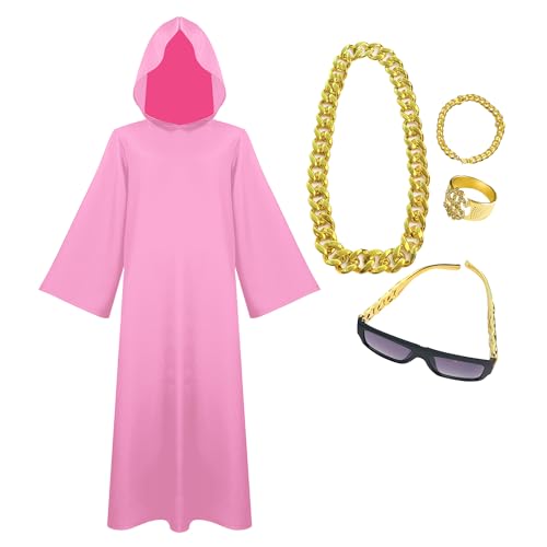 Xtyggoi Shadow Wizard Money Gang Cloak Robe Halloween Kostüm Kapuzenumhang Erwachsene Cosplay Outfits für Männer Frauen von Xtyggoi