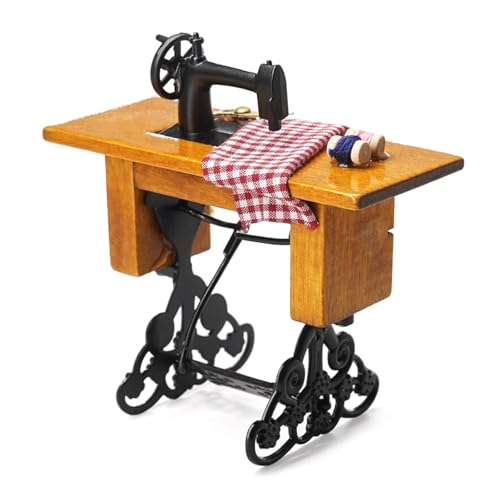 Nostalgische Miniatur-Nähmaschine Puppenhäuser Zubehör für Retro-Enthusiasten und einzigartige Wohnkulturen Puppenhäuser Dekoration Nostalgische Miniatur-Nähmaschine Puppenhäuser Zubehör für Retro-Enthusiasten und einzigartige Wohnkulturen Puppenhäuser Dekoration von XuQiZZpp