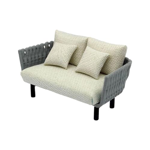 XuQiZZpp Miniatur-Möbel-Sofa mit Kissen, realistische Couch-Waage, Möbel für 1/20, 1/25, 1/30 Puppenhäuser, Dekorationen und Sammler XuQiZZpp Miniatur-Möbel-Sofa mit Kissen, realistische Couch-Waage, Möbel für 1/20, 1/25, 1/30 Puppenhäuser, Dekorationen und Sammler von XuQiZZpp