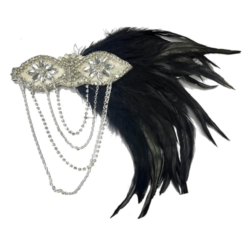 1920er Jahre Kopfschmuck Flapper Stirnband Brüllen 20er Jahre Haarschmuck Vintage Haarspange Pailletten Haarreifen von Xuancai