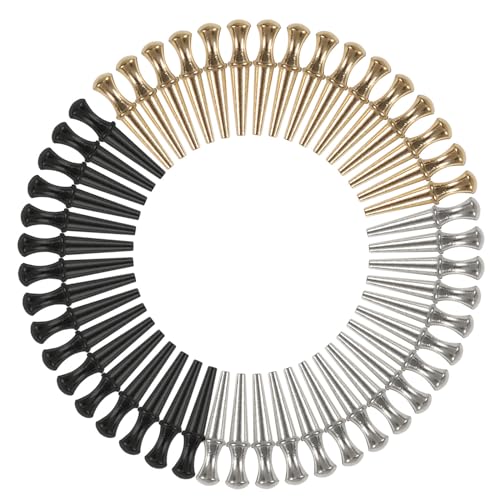 48 Stück Metall-Krippen-Heringe mit einem konischen Design für 1/8 Cribbage Board Loch, einfach zu bedienende Cribbage Board Pegs mit einem konischen Design, Familienspiel von Xuancai