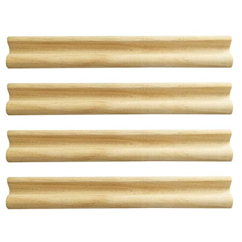 Xuancai 4 Stück Holzregale Fliesen Halter Holzhalter Tablett Holzregale für Zug von Xuancai