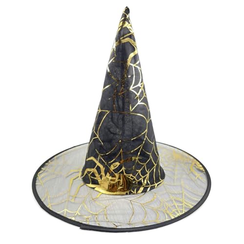 Xuancai 6 Stück tragbarer Hexenhut, Ornament, große Größe, Zaubererhut, zarter Halloween-Hut für Partys und Verkleidungen von Xuancai