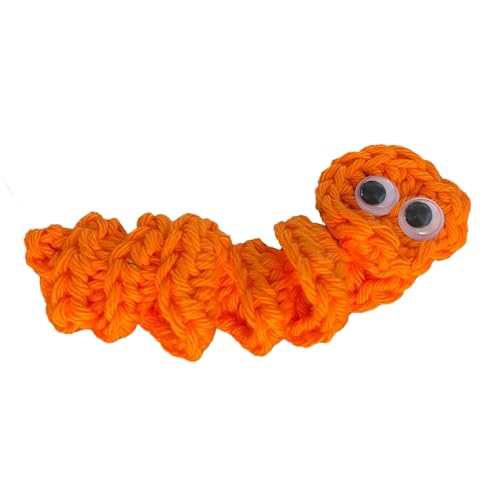 Xuancai Handgefertigter Häkel-Wurm, Valentinstagsgeschenk, Stressabbau, emotionale Unterstützung, Geschenk, gestrickter Wurm für jeden Anlass, Häkelwurm von Xuancai