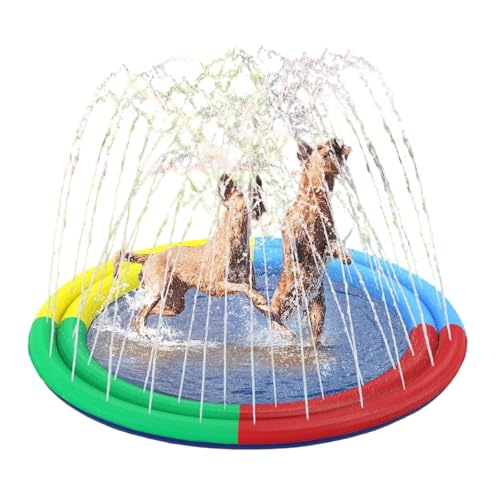 Xujuika Kinder Splash Pad für draußen | Outdoor Sprinkler Spielmatte für Kinder | rutschfeste Sprinkler Spielmatte Sommer Aktivität für Mädchen Jungen Kinder Haustier Erwachsene Eltern Kind Xujuika Kinder Splash Pad für draußen | Outdoor Sprinkler Spielmatte für Kinder | rutschfeste Sprinkler Spielmatte Sommer Aktivität für Mädchen Jungen Kinder Haustier Erwachsene Eltern Kind von Xujuika