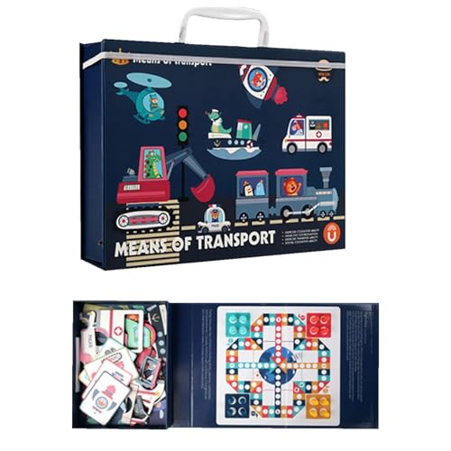 Xujuika Magnetische Puzzles für Kinder, Reisespielzeug und Spiele mit tragbarer Box, Reisespielzeug und Spiele, Entwicklung der Feinmotorik, Aufklärungspuzzle, 3D für Kinder im Vorschulalter von Xujuika