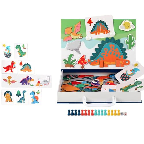 Xujuika Magnetpuzzles | Reisespielzeug und Spiele mit tragbarer Box - Reisespielzeug und Spiele, Entwicklung der Feinmotorik, Aufklärungspuzzle, 3D für Kinder im Vorschulalter von Xujuika