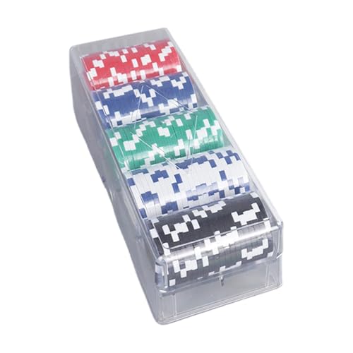 Xvilmaun Chips für Mah-Jongg-Spiele, Poker-Chips-Set | Professionelle Pokersets | Counting Counters Leichtes Pokerchip-Set für Heimspielabende in Texas von Xvilmaun