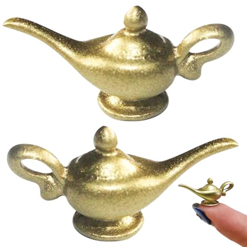 Xweptuy 1 12 Skala Dollhouse Accessoires, 2PCS Mini Doll House Alloy Aladdin Genie Lamp, DIY Miniature Dollhouse Accessoires für Dez Xweptuy 1 12 Skala Dollhouse Accessoires, 2PCS Mini Doll House Alloy Aladdin Genie Lamp, DIY Miniature Dollhouse Accessoires für Dez von Xweptuy