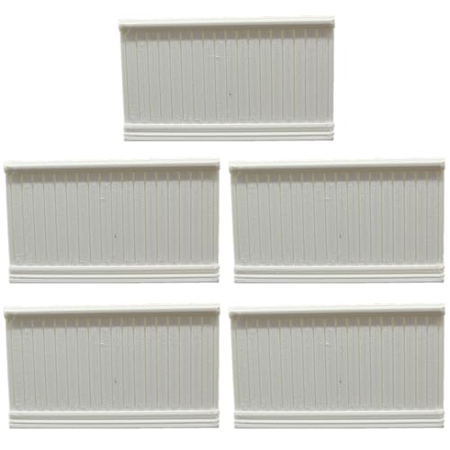 Xweptuy 5pcs Mini Wainscot Board, Pla Dollhouse Möbel, White Dollhouse Miniaturen, DIY -freundliche 3, 7x2, 2 Zoll 1:12 Puppenhaus Wainscot Board für -Einstellungen von Xweptuy