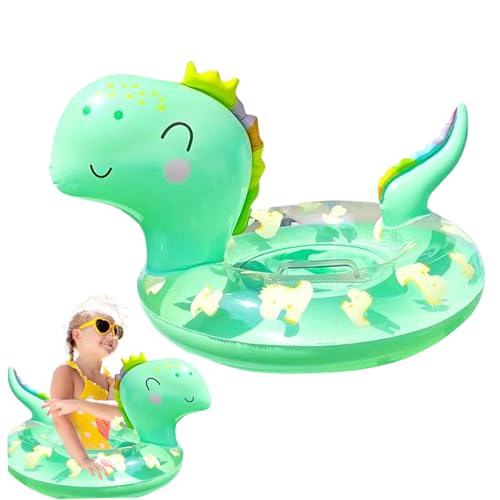 Xweptuy Baby Swim Float, verdickte niedliche Cartoon Dinosaurierform Babypool Float mit Sicherheitssitz für Kleinkind von Xweptuy