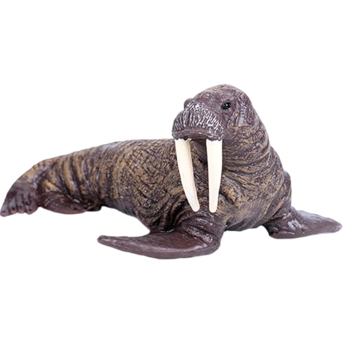 Xweptuy Sea Animal Toys, realistische Walross -Tierfiguren tun Spielspielzeug, kreative Meereskreaturen Spielzeug, Lern- und Bildungsspielzeuggeschenk für Kinder Kinder von Xweptuy