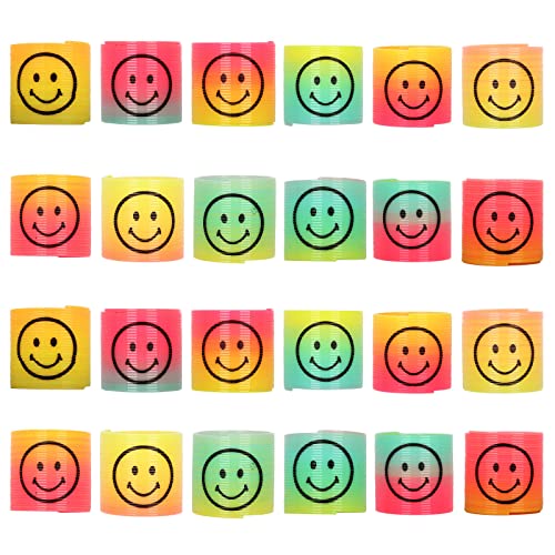 Regenbogenspirale 24 Stück, Spirale Spielzeug Treppenläufer Federspielzeug Kinder,Bunte Treppenläufer,Mitgebsel für Kindergeburtstag,Stressabbau Spielzeug für Festival Zubehör Partytütenfüller Regenbogenspirale 24 Stück, Spirale Spielzeug Treppenläufer Federspielzeug Kinder,Bunte Treppenläufer,Mitgebsel für Kindergeburtstag,Stressabbau Spielzeug für Festival Zubehör Partytütenfüller von YAAVAAW