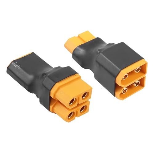 YACSEJAO RC XT60 Series Connector XT60 1 to 2 Parallel Battery Connector for RC NiHM Lipo Battery ESC (1 Female to 2 Male+2 Female to 1 Male) von YACSEJAO