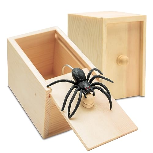 Spinne In Box Spinne Streich Box, Spinnen Prank Box Holz Prank, Holz Streich Spinne Scherzartikel für Halloween, Spinne Box Streich Spider Scare Box für Kinder Erwachsene Party Favors Geschenke Spinne In Box Spinne Streich Box, Spinnen Prank Box Holz Prank, Holz Streich Spinne Scherzartikel für Halloween, Spinne Box Streich Spider Scare Box für Kinder Erwachsene Party Favors Geschenke von YAJIMAOY