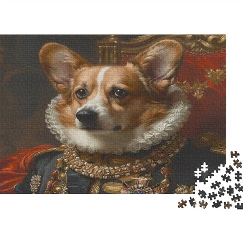 Corgi 500 Stück Holzpuzzles Kniffel Spaß Für Die Ganze Familie Niedliche Tiere Handgefertigte DIY-Anpassung Geburtstag Geschenke Familiendekorationen 500pcs (52x38cm) von YAMABAIHUO