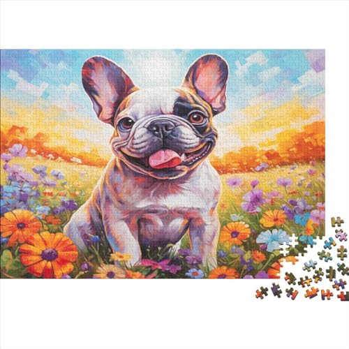 Cute Hund 300 Stück Holzpuzzles Kniffel Spaß Für Die Ganze Familie Interessante Wildtiere Handgefertigte DIY-Anpassung Paar Liebhaber Geschenke Familiendekorationen 300pcs (40x28cm) von YAMABAIHUO