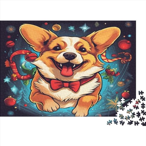 Cute Hund 500 Stück Holzpuzzles Kniffel Spaß Für Die Ganze Familie Interessante Wildtiere Handgefertigte DIY-Anpassung Paar Liebhaber Geschenke Familiendekorationen 500pcs (52x38cm) von YAMABAIHUO