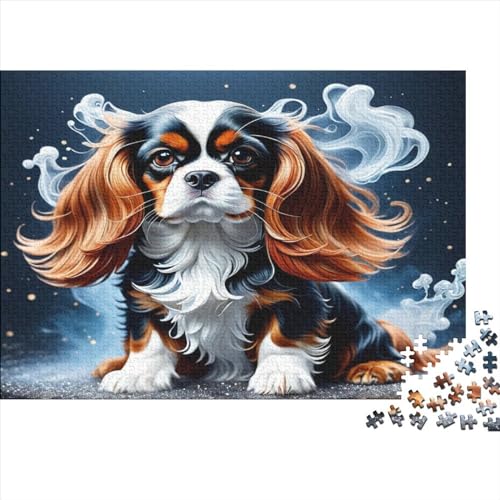 Cute Hund 500 Stück Holzpuzzles Stress Abbauen Interessante Wildtiere Handgefertigte DIY-Anpassung Paar Liebhaber Geschenke Familie Wanddekoration 500pcs (52x38cm) von YAMABAIHUO