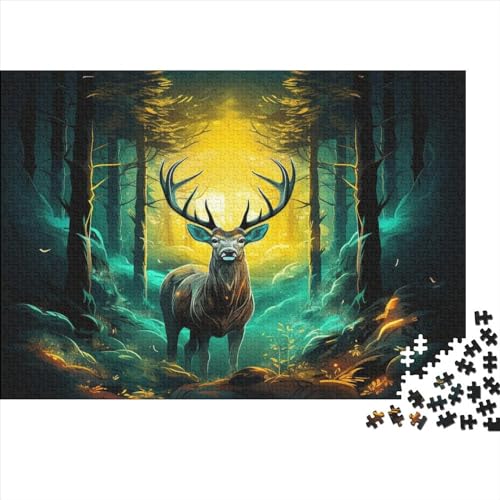 Jungelach 300 Stück Holzpuzzles Generation Als Herausforderndes Interessante Wildtiere Handgefertigte DIY-Anpassung Paar Liebhaber Geschenke Familie Wanddekoration 300pcs (40x28cm) von YAMABAIHUO