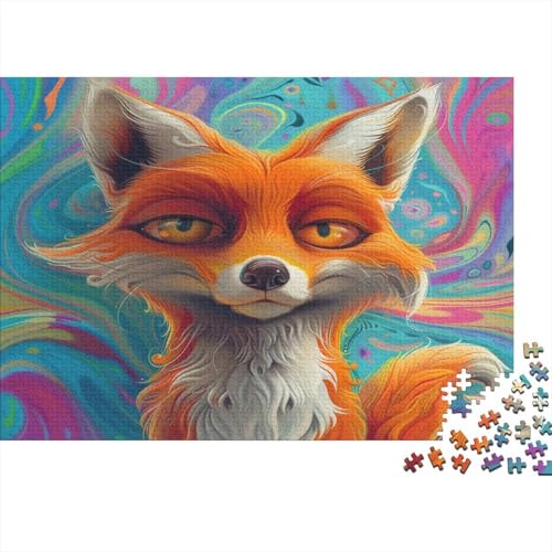 Jungle Fuchs 1000 Stück Holzpuzzles Generation Als Herausforderndes Niedliche Tiere Handgefertigte DIY-Anpassung Paar Liebhaber Geschenke Familie Wanddekoration 1000pcs (75x50cm) von YAMABAIHUO