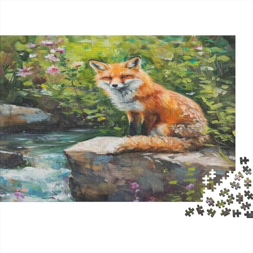 Jungle Fuchs 300 Stück Holzpuzzles Abbauen Familien Niedliche Tiere Handgefertigte DIY-Anpassung Geburtstag Geschenke Familiendekorationen 300pcs (40x28cm) von YAMABAIHUO