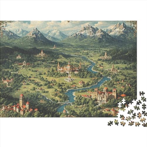 Karte von Santiago de Chile auf der Zelda 300 Stück Holzpuzzles Puzzlespiele Für Erwachsene Handgefertigte DIY-Anpassung Puzzle-Geschenk Familiendekorationen 300pcs (40x28cm) von YAMABAIHUO