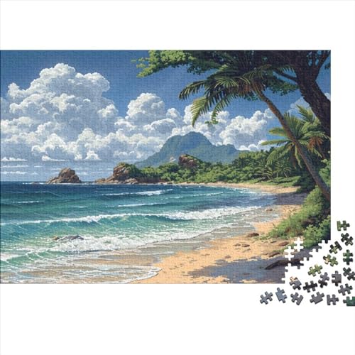 Kauai Hawaii 1000 Stück Holzpuzzles Generation Als Herausforderndes Schöne Landschaft and Naturlandschaft Handgefertigte DIY-Anpassung Geburtstag Geschenke Familiendekorationen 1000pcs (75x50cm) von YAMABAIHUO