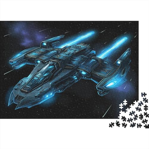 Starcraft Starship Fighter 1000 Stück Holzpuzzles Familien-Puzzlespiel Handgefertigte DIY-Anpassung Puzzle-Geschenk Familie Wanddekoration 1000pcs (75x50cm) von YAMABAIHUO