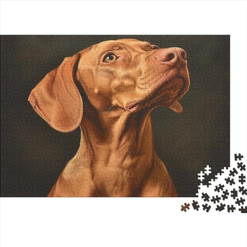 Vizsla Hund 300 Stück Holzpuzzles Abbauen Familien Niedliche Tiere Handgefertigte DIY-Anpassung Geburtstag Geschenke Familiendekorationen 300pcs (40x28cm) von YAMABAIHUO