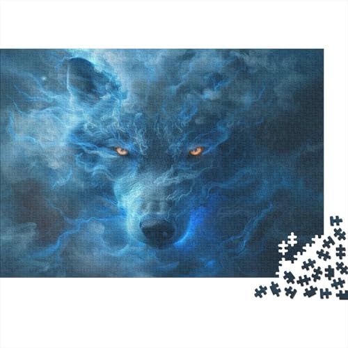 Wolf 1000 Stück Holzpuzzles Generation Als Herausforderndes Dschungeltiere Handgefertigte DIY-Anpassung Puzzle-Geschenk Familie Wanddekoration 1000pcs (75x50cm) von YAMABAIHUO