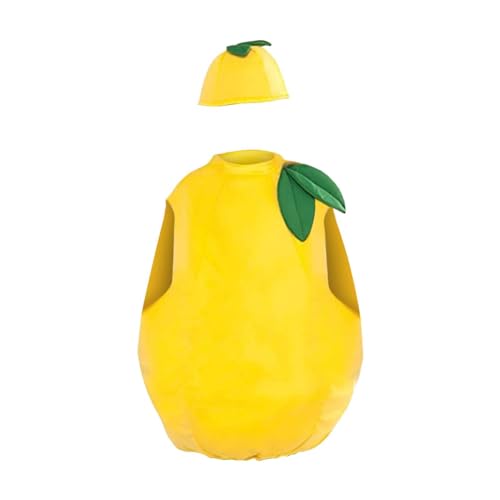 YANFJHV Bekleidungsset Junge 86 Kinder Zitronenfrucht Dress Up Kostüme Kostüme Showkleidung Showkleidung (Yellow, 9-10 Years) von YANFJHV