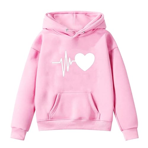 YANFJHV Halloween Kostüm Größe 86 /Winter, mit EKG-Aufdruck, Überwurfseil, mit Kapuze, gepolsterte (Pink, 12-18 Months) von YANFJHV