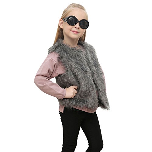 YANFJHV Halloween Strampler Baby faus Dicke Jacke warme Outdoor-Kleidung (Grey, 110/L) von YANFJHV