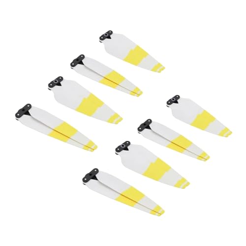 Geräuscharm 8747F Propeller Props for D-JI Air 3S Drone Quick-Release Farbe Requisiten Paddel Klinge Flügel Fan Ersatz zubehör(White Yellow 8pcs) von YANGC