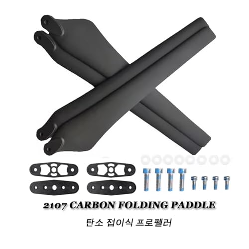 YANGC 2170 Drone Folding Propeller Carbon Faser Nylon Mix Fan Klingen CW CCW Requisiten for MG1/MG-18 Ersatzteile RC anlage UAV Zubehör(5mm and Adapter) von YANGC