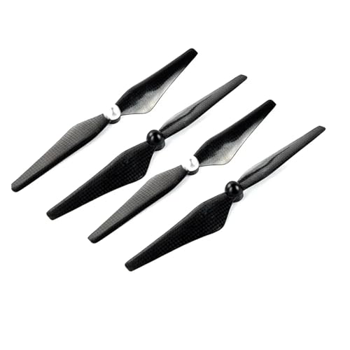 YANGC Carbon Fiber 9450 Propeller Selbsthemmende Klinge CW CCW Prop for D-JI Phantom 3 Standard/Professional/Advanced Drone Wings(Black Silver 4pcs) von YANGC