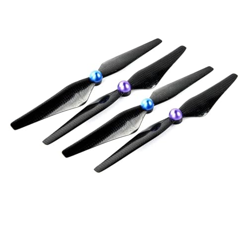 YANGC Carbon Fiber 9450 Propeller Selbsthemmende Klinge CW CCW Prop for D-JI Phantom 3 Standard/Professional/Advanced Drone Wings(Blue Purple 4pcs) von YANGC