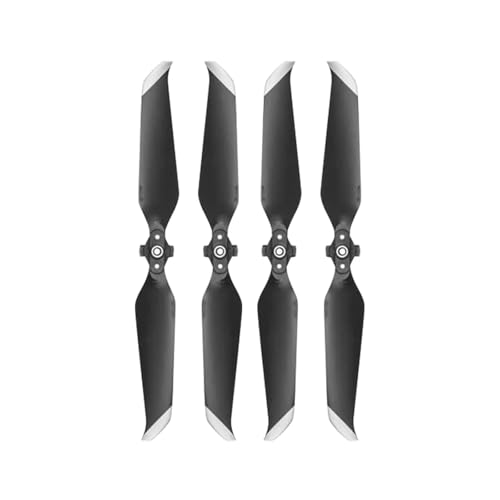 YANGC Geräuscharme 7238 Propeller for D-JI Mavic Air 2 Quick-Release RC Quadcopter Ersatz Requisiten Flügel Ersatzteile Drohnenzubehör(4pcs Silver Edge) von YANGC