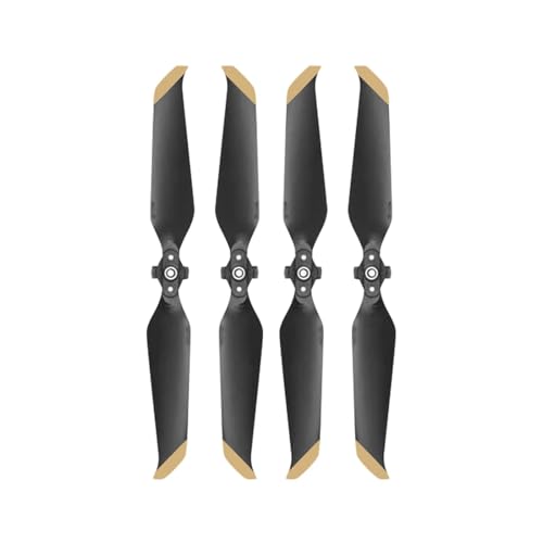 YANGC Geräuscharme 7238 Propeller for D-JI Mavic Air 2 Quick-Release RC Quadcopter Ersatz Requisiten Flügel Ersatzteile Drohnenzubehör(4pcs golden Edge) von YANGC